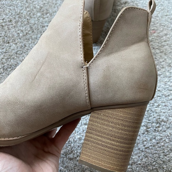 Taupe Heeled Booties - Picture 10 of 10